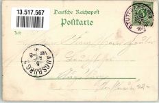 32423 W4950 Minden , Westf 1897 Lithographie Volkstrachten Kaiser Wilhelm-Denkmal Marktplatz Rathaus