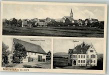 78083 W7735 Dauchingen Gebrauchsspuren Rathaus Gasthaus zur Krone