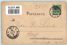 37574 W3352 Einbeck 1896 Lithographie Altdeutsches Haus Waldschlößchen Benserstraße Hotel Goldener Löwe