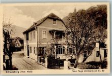 07427 O6825 Schwarzburg Foto AK Haus Hugo Zimmermann Nr. 85