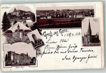 07545 O6500 Gera 1894 Vorläufer Schloss Osterstein Marktplatz Theater Post Johannis Kirche
