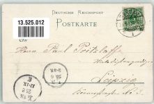 08412 O9620 Werdau , Sachs Lithographie Post Kriegerdenkmal Bürgerschule Ev. Kirche