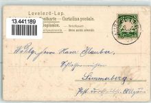 86150 W8900 Augsburg , Bay 1903 Prägedruck Kirche St. Ulrich Fahne Wappen