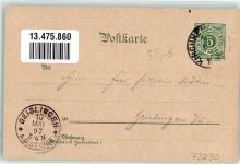 73230 W7312 Kirchheim unter Teck 1897 Lithographie Reussenstein Hotel Post Teck Burg