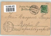 37269 W3440 Eschwege 1897 Lithographie Leuchtbergshalle Kaiserl. Postamt Hessen Denkmal