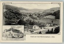 69483 W6948 Wald-Michelbach - Unter- Waldmichelbach Bahnhof Gasthaus-Metzgerei Lammer Bahnpost Mannheim