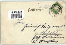 66953 W6780 Pirmasens 1902 Lithographie Kriegerdenkmal Nagelschmiedberg Schulhaus