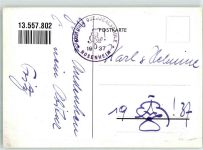 83022 W8200 Rosenheim , Oberbay Künstlerkarte Abitura 1937 Oberrealschule