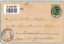 21465 W2057 Reinbek 1903 Lithographie Etablissement "Harmonie" Park Gartenwirtschaft