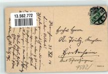77871 W7592 Renchen 1914 - Dorfmitte Dorfstraße Neujahreskarte