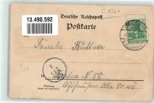 15344 O1260 Strausberg 1903 Lithographie Bötzsee Gasthaus z. Hugrigen Wolf