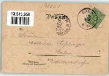 75365 W7260 Calw 1896 Lithographie Kirche