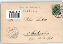 04703 O7320 Leisnig 1901 Lithographie Blüten Frühling