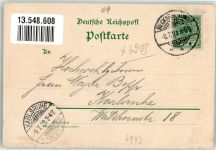 69151 W6903 Neckargemünd 1899 Gebrauchsspuren Lithographie Hotel Kredell Neckar