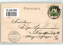 67269 W6718 Grünstadt 1902 Lithographie Post Amtsgericht Rentamt Felsengrotte Bahnhofgelände Stadtwappen