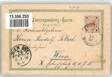 Litomerice Leitmeritz ?189 Lithographie Postamt Brückenstiege Wappen