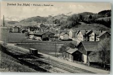 87544 W8976 Blaichach , Allgäu Foto AK Bahngelände