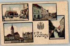 Vodnany Wodnian - Kirche Marktplatz Straße Sokolova Kleiner Markt