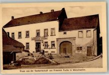66606 W6690 Werschweiler 1919 Foto AK Gasthaus Friedrich Fuchs
