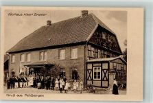 31185 W3201 Feldbergen Foto AK Gasthaus Bremer Gruppenfoto Corpsstudenten