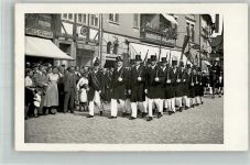 37574 W3352 Einbeck Privatfoto AK Schützenfest Festzug Schützenparade Ort handschriftlich