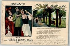 W3000 Hannover Weidenallee am Schützenhaus Schützenfest 1903