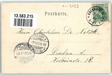 01936 O8293 Königsbrück 1901 - Schießhaus Rathaus Postgebäude