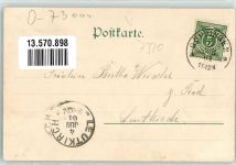 73033 W7320 Göppingen 1901 Foto AK Hotel Pfeifle zu den Aposteln Speisesaal