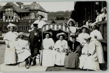 36433 O6200 Bad Salzungen Foto AK Gruppenaufnahme Kurgäste