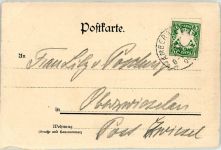 92224 W8450 Amberg , Oberpf 1899 - Adelskorrespondenz Schloß Amberg anno 1496 Ritter Stadt-Siegel