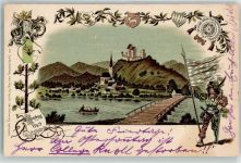 84559 W8261 Kraiburg a. Inn 1899 Lithographie