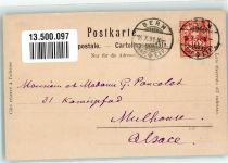 Schynige Platte Erdrindenerkaltung Berggesicht 1901 Lithographie