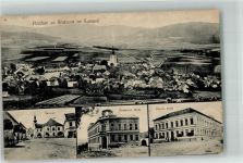 Strazov Drosau 1916 Foto AK Marktplatz Schule