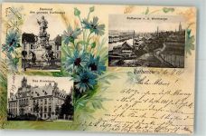 14712 O1830 Rathenow 1900 - Denkmal d. großen Kurfürsten Das Kreishaus