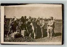 1910 BOAKC Bau der Bagdad Eisenbahn Syrien nach Irak Foto AK