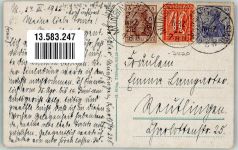 72525 W7420 Münsingen , Württ 1922 - Rathaus Hauptstrasse Inflationsporto