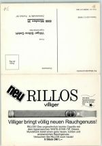 W8000 München Villiger Söhne GmbH Tabakwerbung Klapp AK