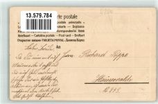 83022 W8200 Rosenheim , Oberbay Prägedruck Max-Josefsplatz Postbote Posthorn Briefmarkenabbildungen Passepartout Verlag Ottmar Zieher-München