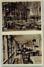 86150 W8900 Augsburg , Bay Foto AK Wk II Gasthaus Lenzhalde Gartenwirtschaft Veranda