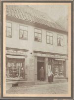23879 W2410 Mölln , Kr Hzgt Lauenb Kabinettfoto Wilhelm und August Bleibom Friseur