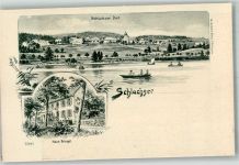 79859 W7826 Schluchsee Gebrauchsspuren Der Schluchsee Ruderboote Haus Siegel