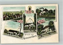 84103 W8301 Grießenbach BOAKC Lithographie Schloss Forsthaus Gasthaus Dorfkirche