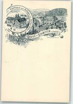 61389 W6384 Schmitten , Taunus Lithographie Gasthaus zum Ochsen