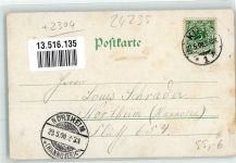 24235 W2304 Laboe 1900 Gebrauchsspuren Ruderboot Hotel Laboe Kriegsschiffe Strand Lithographie