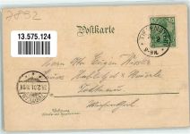 79733 W7883 Tiefenstein 1901 Lithographie Station Albbruck Albthal Gasthaus zur Post