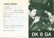 W7850 Haagen , Baden Mobil Station DK 6 GA DOK A 09 Funkgerät Burg Qsl-Karte Klapp AK