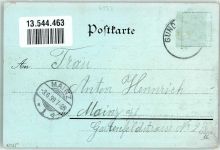 74831 W6953 Gundelsheim , Württ 1899 Lithographie Gasthaus zum Prinz Carl Mondschein