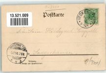 38871 O3701 Veckenstedt 1898 - Pfarrhaus Schulzenamt Gasthaus zum Deutschen Kaiser