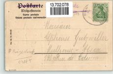 79379 W7840 Niederweiler , Markgräflerl BOAKC Brauerei Prägedruck Maikäfer Eisenbahn