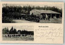 36452 O6201 Zella b Bad Salzungen 1916 - Kantine Soldaten Gruppenfoto Uniform